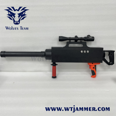 Αντι UAV Jammer κηφήνων Blocker σημάτων ΠΣΤ Wifi2.4g 5.8g μορφής πυροβόλων όπλων 3000 μέτρα κυμαίνεται