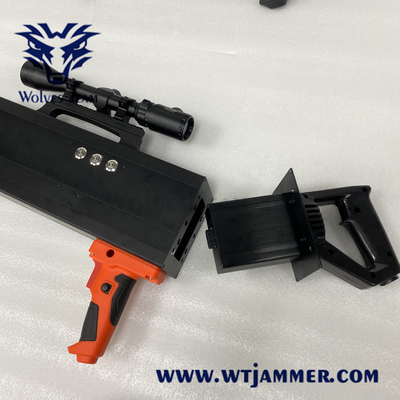 Αντι UAV Jammer κηφήνων Blocker σημάτων ΠΣΤ Wifi2.4g 5.8g μορφής πυροβόλων όπλων 3000 μέτρα κυμαίνεται