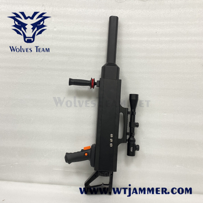 Αντι UAV Jammer κηφήνων Blocker σημάτων ΠΣΤ Wifi2.4g 5.8g μορφής πυροβόλων όπλων 3000 μέτρα κυμαίνεται