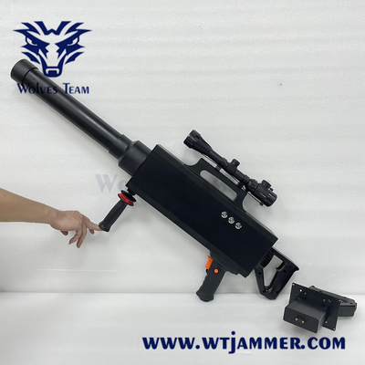 Αντι UAV Jammer κηφήνων Blocker σημάτων ΠΣΤ Wifi2.4g 5.8g μορφής πυροβόλων όπλων 3000 μέτρα κυμαίνεται
