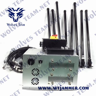 Jammer προστατευόμενο από τους κραδασμούς UHF800/900 walky-Talky VHF WIFI5.8g οχημάτων υψηλής δύναμης Jammer τηλεφωνικών 5G σημάτων κυττάρων