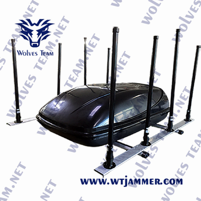 Πολυ - Jammer 20-3600MHz σημάτων βομβών οχημάτων ζωνών Jammer λειτουργία λογισμικού οργάνων ελέγχου μηχανών 1000 μέτρα