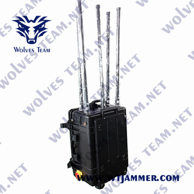 Walky-Talky ισχυρό UHF VHF σημάτων VHF κυψελοειδές NMT φορητό ασύρματο Jammer σημάτων φραγμών Wifi/Bluetooth