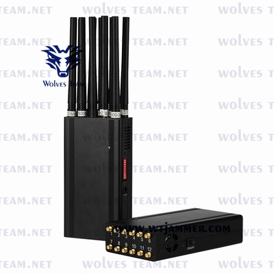 Φορητό 16 Jammer σημάτων τηλεφωνικού GSM 5G ζωνών κινητό ΠΣΤ L1/L2/L5 Lojack WiFi UHF VHF ασύρματο Jammer σημάτων