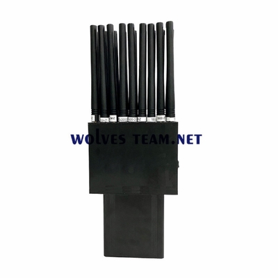 UHF VHF ασύρματο Jammer 18 κεραίες 2G 3G 4G 5G σημάτων ΠΣΤ RF315/433MHz WiFi
