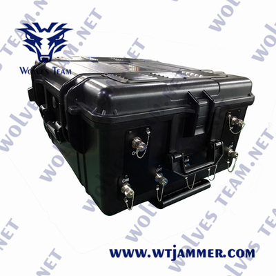Ισχυρό Jammer GPSL1-L5 τηλεφωνικών σημάτων κυττάρων GSM WiFi UHF Blocker VHF υψηλή τεχνολογία λαστιχένιες κεραίες