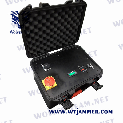 Υψηλής δύναμης φορητό WIFI Jammer τηλεφωνικών 5G σημάτων ΠΣΤ VHF κινητό πρόσθετη μπαταρία σακιδίων πλάτης