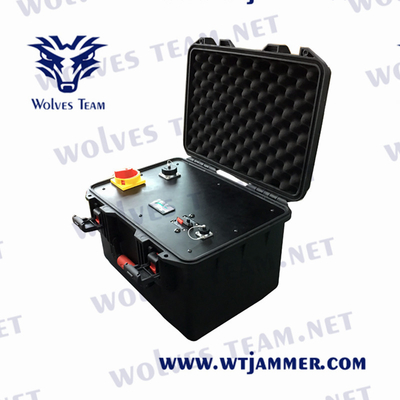 Υψηλής δύναμης φορητό WIFI Jammer τηλεφωνικών 5G σημάτων ΠΣΤ VHF κινητό πρόσθετη μπαταρία σακιδίων πλάτης