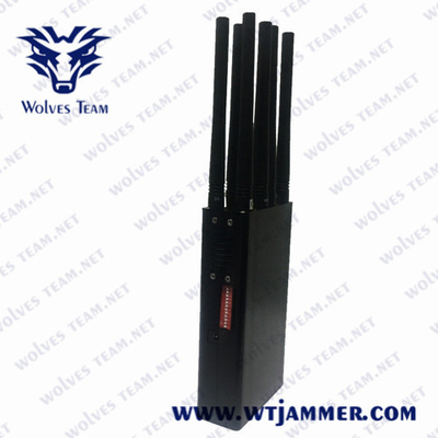 Jammer τηλεφωνικών σημάτων κυττάρων 3G 4G LTE 4G WIMAX 5G φορητή κεραία 8 φορητός τύπος