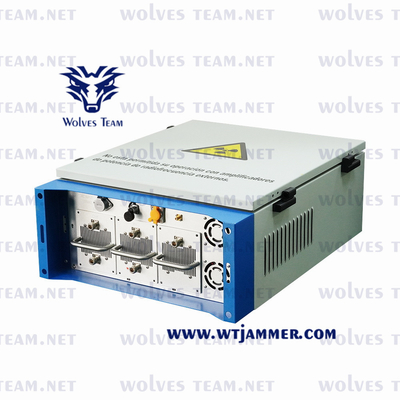 Jammer 300W σημάτων αναλογικών συσκευών κρυπτοφώνησης 3G 4G 5G σημάτων κυττάρων του DCS PC GSM CDMA κατοικία κραμάτων αργιλίου