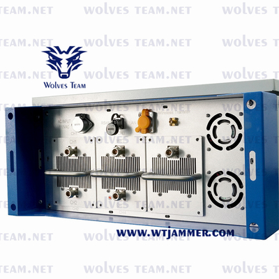 Jammer 300W σημάτων αναλογικών συσκευών κρυπτοφώνησης 3G 4G 5G σημάτων κυττάρων του DCS PC GSM CDMA κατοικία κραμάτων αργιλίου