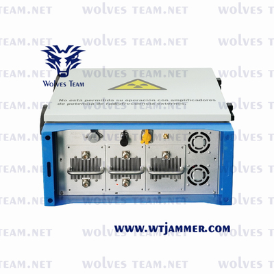 Jammer 300W σημάτων αναλογικών συσκευών κρυπτοφώνησης 3G 4G 5G σημάτων κυττάρων του DCS PC GSM CDMA κατοικία κραμάτων αργιλίου