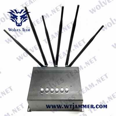 6 ζώνες διευθετήσιμες όλα προσαρμοσμένα PC 3G 4G GSM τηλεφωνικών σημάτων κυττάρων τα Jammer