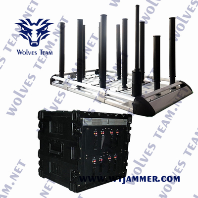 Αντι Jammers κηφήνων ΠΣΤ οχημάτων WIFI υψηλής δύναμης 350W μέχρι 2000M