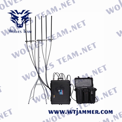 Jammer σημάτων υψηλής δύναμης UHF VHF φορητή βόμβα GSM IED ΠΣΤ WiFi