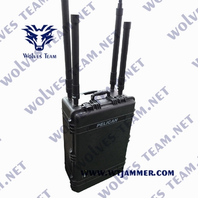 Jammer σημάτων υψηλής δύναμης UHF VHF φορητή βόμβα GSM IED ΠΣΤ WiFi