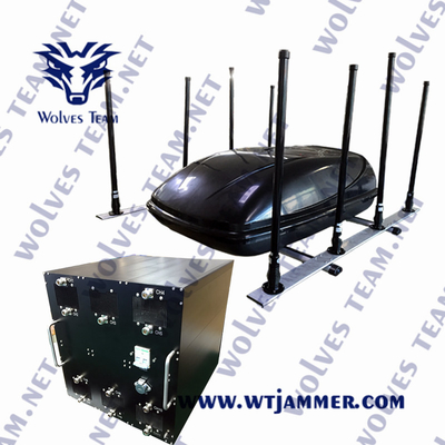 Αδιάβροχη Jammer σημάτων οχημάτων 1300Watt πλήρης ραδιοσυχνότητα ζωνών