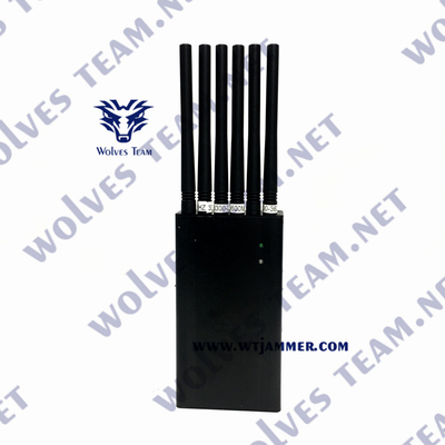 Φορητή Jammer Wifi 6 κεραιών ασύρματη επικοινωνία σημάτων