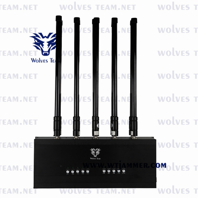 100 Meter Desktop Cell Phone Signal Jammer Για GSM PCS DCS CDMA 3G 4G 5G Σήμα