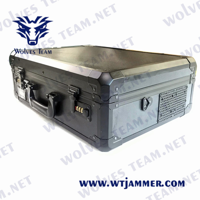 Φορητή βαλίτσα Αντι UAV Drone Jammer WIFI2.4G/5.8G GPS 315MHz Σημείο Jammer 4000 μέτρα