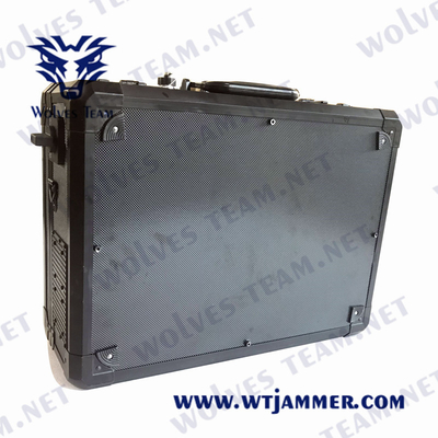 Φορητή βαλίτσα Αντι UAV Drone Jammer WIFI2.4G/5.8G GPS 315MHz Σημείο Jammer 4000 μέτρα