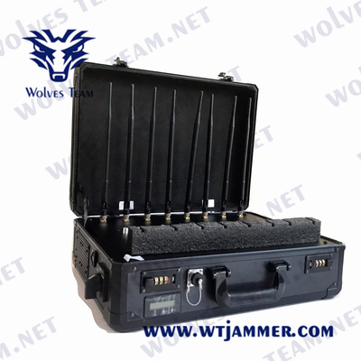 Φορητή βαλίτσα Αντι UAV Drone Jammer WIFI2.4G/5.8G GPS 315MHz Σημείο Jammer 4000 μέτρα