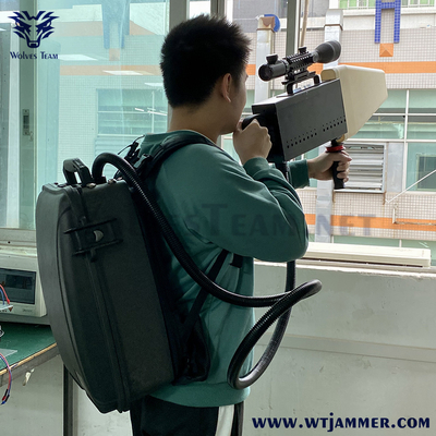 8 μπάντες Drone Jammer ισχυρό στρατιωτικό Manpack VIP Προστασία Άμυνα