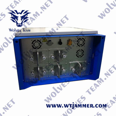 550W 6 ζώνες Αδιάβροχος αντι-drone jammer WT902806D για εξωτερική ασφάλεια