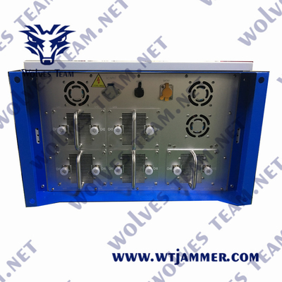 550W 6 ζώνες Αδιάβροχος αντι-drone jammer WT902806D για εξωτερική ασφάλεια