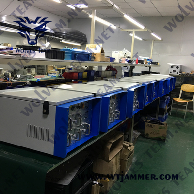 550W 6 ζώνες Αδιάβροχος αντι-drone jammer WT902806D για εξωτερική ασφάλεια