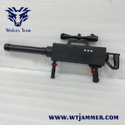 Χεριζόμενο φορητό WiFi 2.4G 5.8g GPS σήμα Αντι-Drone Jammer μέχρι 1000 μέτρα