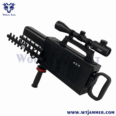Φόρητο φορητό σήμα drone συχνότητα RF 433MHz WiFi 5.8g Gpsl1 σήμα jammer