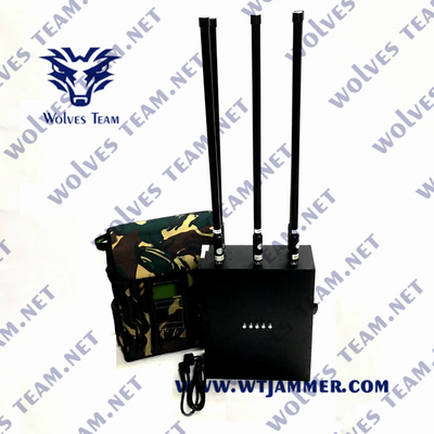8 ζώνες 120W υψηλής ισχύος VHF UHF 2G 3G 4G Wifi Backpack σήμα παρεμποδιστή για το στρατιωτικό