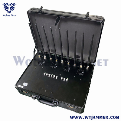 40W 8 Band Φορητή τσάντα WIFI2.4G WIFI5.8G 2G 3G 4G Cell Pone Jammer -WT808TA5-8