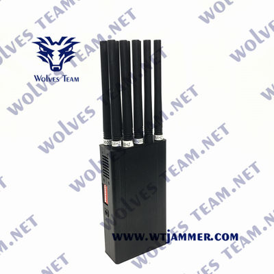 Αγορά Handheld 14 antennas Mobile phone GSM 3G 4G 5G jammer  Wifi Bluetooth GPS Jammer up to 25 meters online manufacture