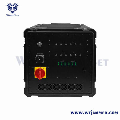 Αγορά 550×500×400mm Παρεμβολέας βομβών IED Εύρος συχνοτήτων 20‐6000MHz Παρέχοντας ολοκληρωμένη προστασία από εκρηκτικές απειλές online manufacture