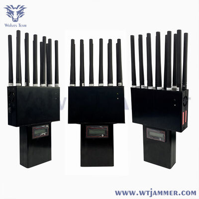 Αγορά Handheld 14 bands Cell Phone Signal Jammer 2G3G 4G 5G RF WIFI GPS Blocker 25 meters online manufacture