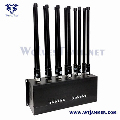 Αγορά Εσωτερικός παρεμβολέας σήματος 120W φορητός πολλαπλών ζωνών κινητού τηλεφώνου WiFi GPS Signal Blocker με ρυθμιζόμενη συχνότητα και κάλυψη μεγάλης εμβέλειας online manufacture