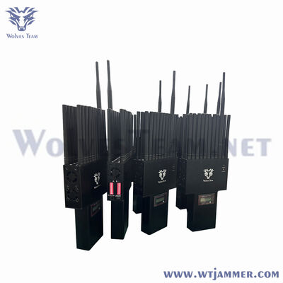 Αγορά Φορητό 22 ζώνες Jammer GSM 3G 4G 5G WiFi2.4g/5.8g GPSL1 RF315/433/868MHz UHF VHF Απομακρυσμένο σήμα Jammer online manufacture