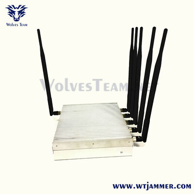 Αγορά 6 κεραίες High-Power Desktop Signal Jammer με πλήρη ζώνη 2G / 3G / 4G / 5G WiFi GPS Blocker διαδικτυακή κατασκευή
