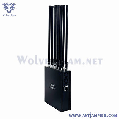 Αγορά Υψηλής ισχύος 8-Band IED σύστημα παρεμβολής 4G / 5G κινητής / GPS / UHF / VHF πολλαπλής συχνότητας RF Blocker διαδικτυακή κατασκευή