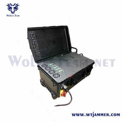 Αγορά Προστασία VIP 5-8 Band Signal Jammer, Φορητή θήκη τρόλεϊ Anti-Drone Blocker διαδικτυακή κατασκευή