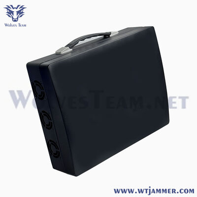 Αγορά Portable Anti-Drone Jammer σε στυλ χαρτοφύλακα, αποκλεισμός σήματος Drone παντός κατεύθυνσης για κρυφή και προσωρινή ασφάλεια διαδικτυακή κατασκευή