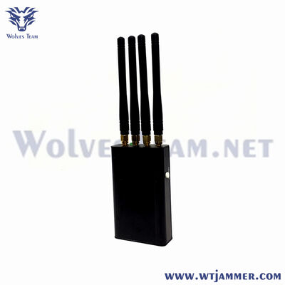 Αγορά Ελαφρύ φορητό 4 Antenna Jammer 2G 5G WiFi GPS σήμα προστατευτικό διαδικτυακή κατασκευή