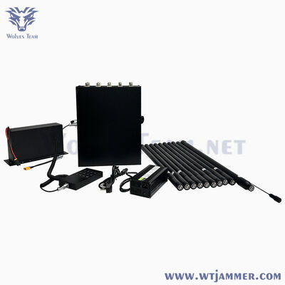Αγορά 10 κανάλια High Power Backpack Design Wide Coverage Signal Jammer για GPS & WIFI & Anti-Drone διαδικτυακή κατασκευή