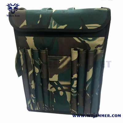 Αγορά 6 Κεραίες σακίδιο πλάτης RF Signal Jammer για GPS & WIFI & Anti-Drone & Anti-IED Shielding διαδικτυακή κατασκευή