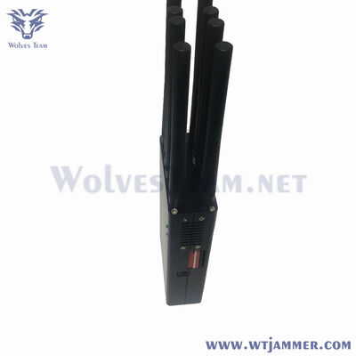 Αγορά Φορητό Jammer 8 καναλιών 16W 2G/3G/4G/5G/WiFi/GPS διαδικτυακή κατασκευή