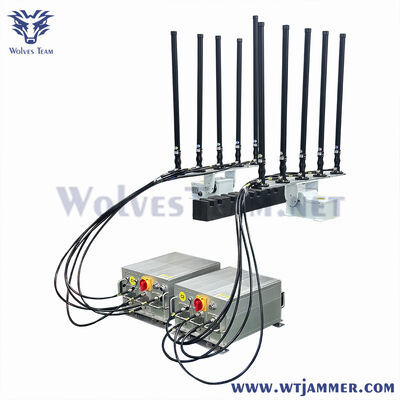 Αγορά 10 κανάλια 200W Οχήμα Mounted Full Frequency 5G GPS Drone Blocker διαδικτυακή κατασκευή