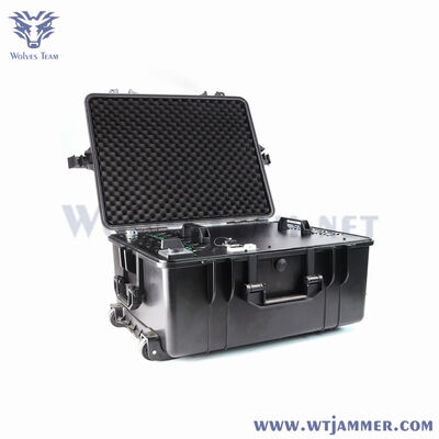 Αγορά 7 Ζώνες 700W Πλήρους συχνότητας Φορητό RF Cellular WiFi Signal Jammer διαδικτυακή κατασκευή