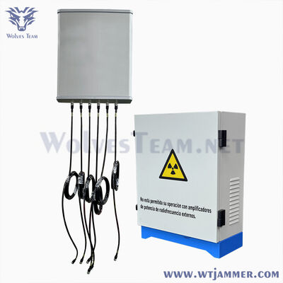Αγορά 6 κανάλια 300W υψηλής ισχύος σήμα jammer 300m εύρος 4G 5G κινητό τηλέφωνο δέσμευση αποκλειστήρα διαδικτυακή κατασκευή